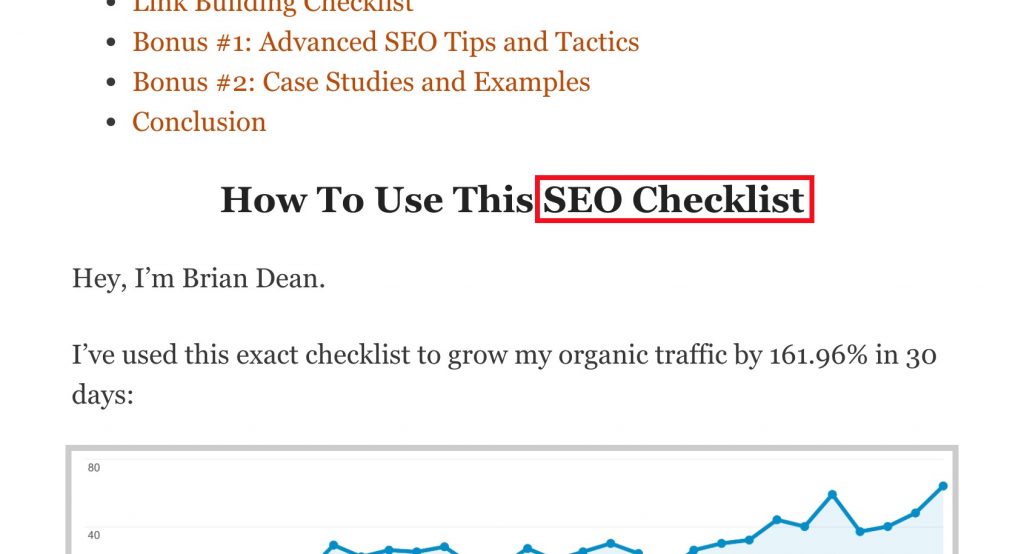 How to use On-Page SEO Checklist